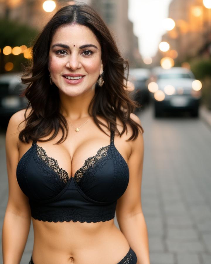 Shraddha Arya 12 AI porn pics hot actress boobs naked body pose nude nipple show outdoor, Heroine.Fun
