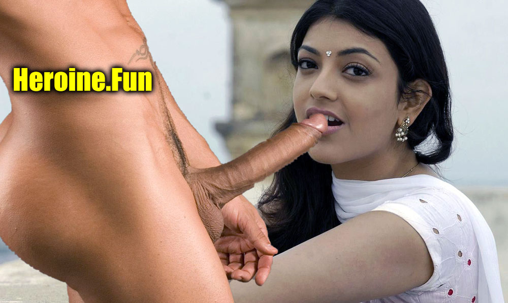 Hot Kajal Aggarwal blowjob VISION EDITS without condom, Heroine.Fun