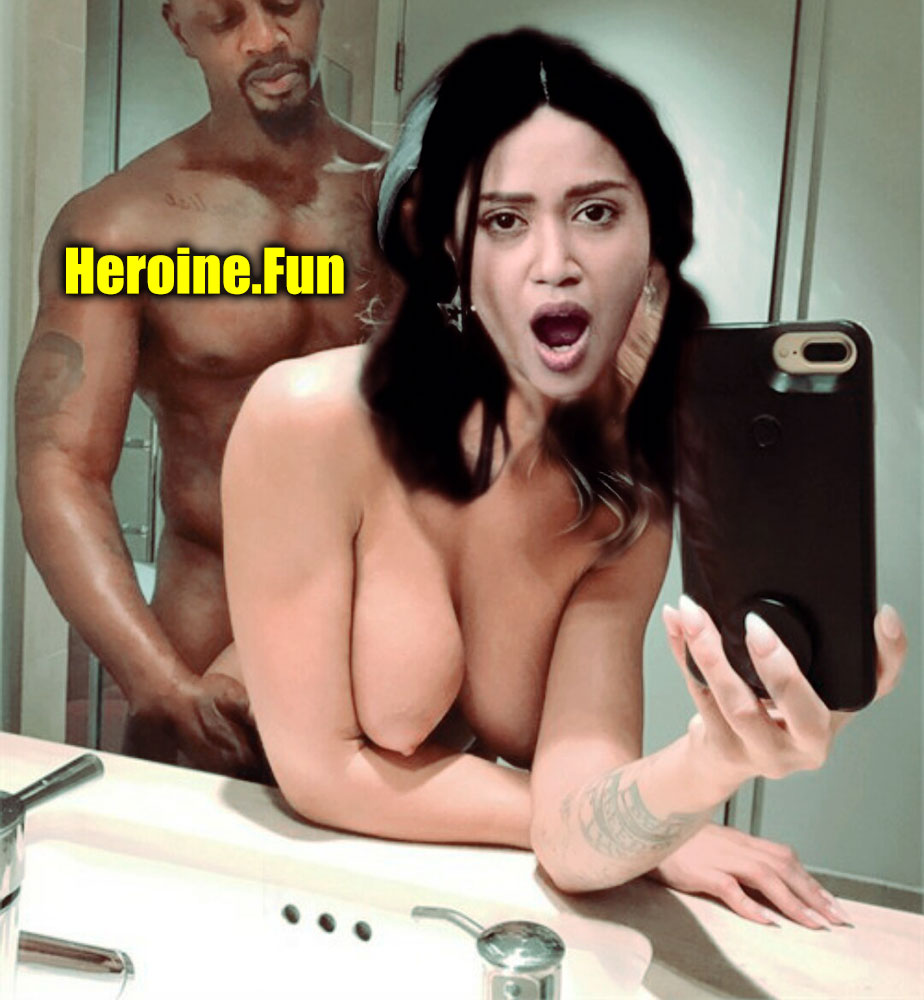 Hot Nivetha Pethuraj naked painful ass blacked bathroom selfie